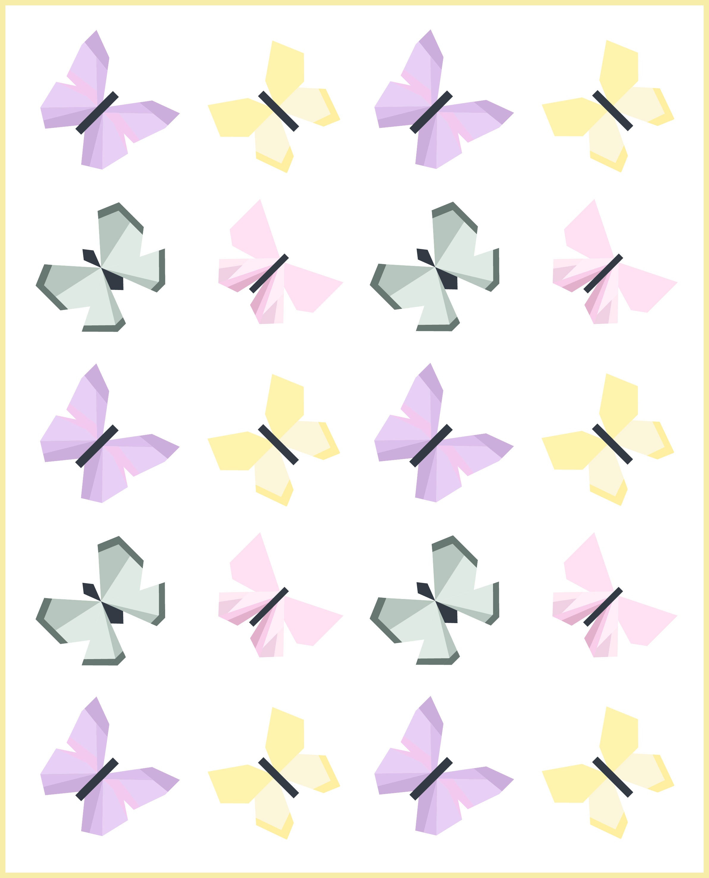 Butterfly Quilt Pattern - PDF