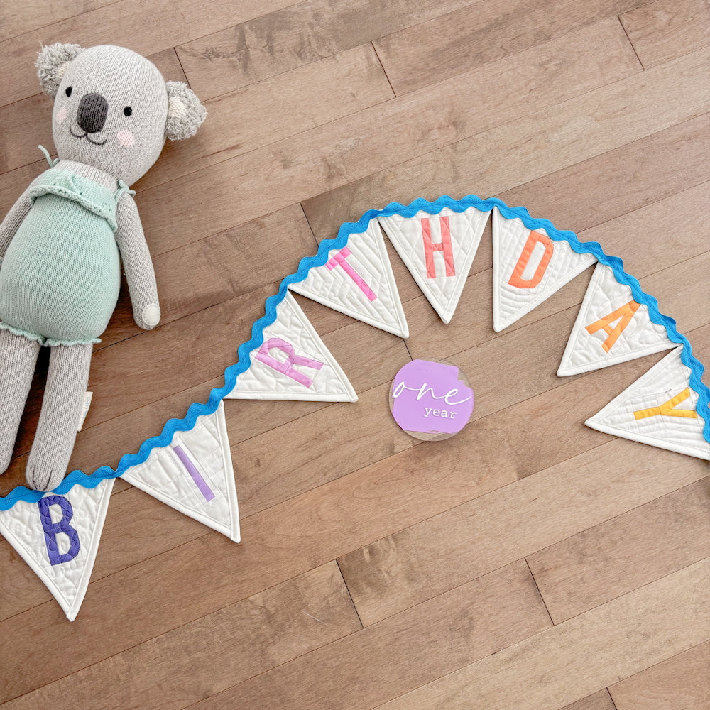Happy Birthday Banner Pattern- PDF
