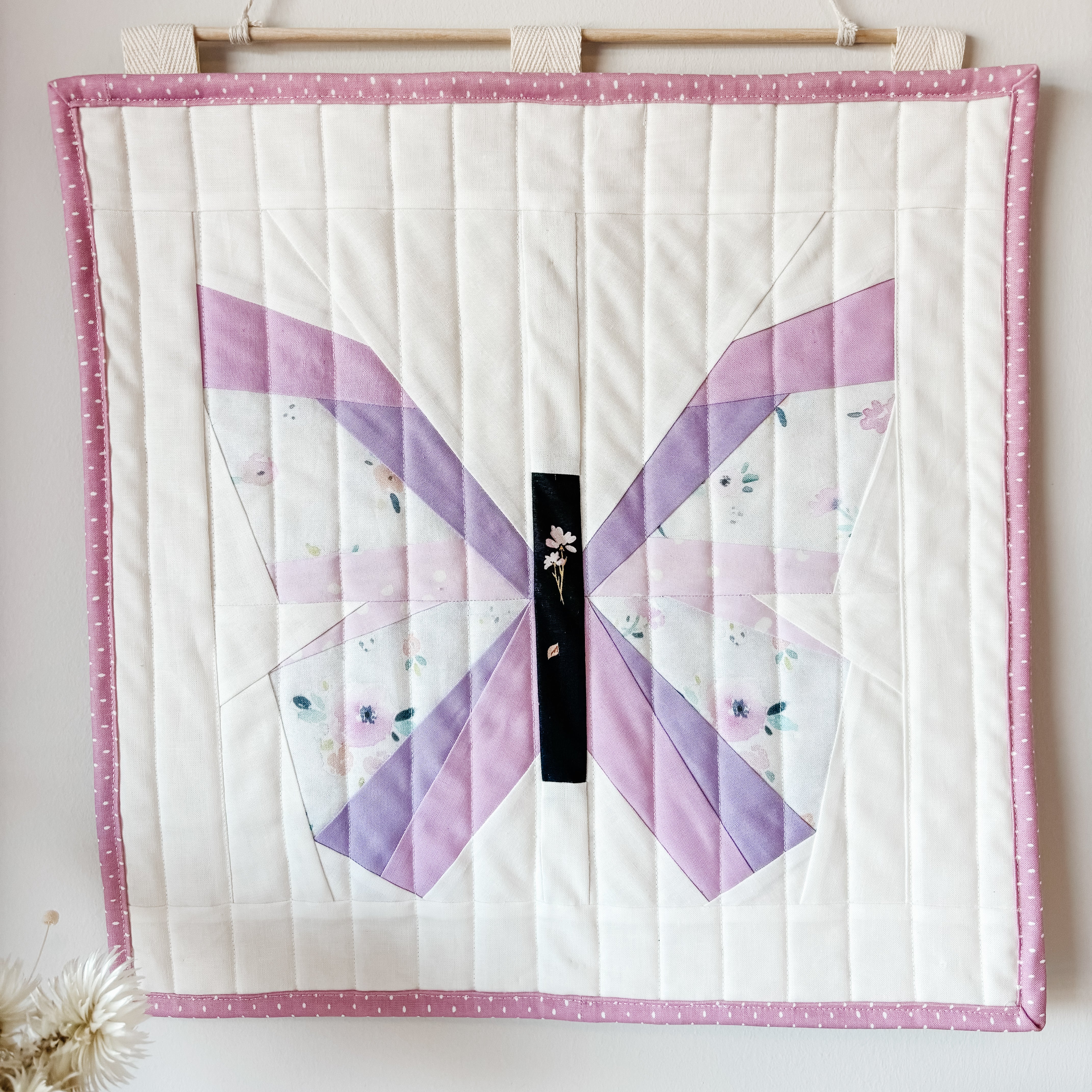 Quilted Butterfly Wall Hanging