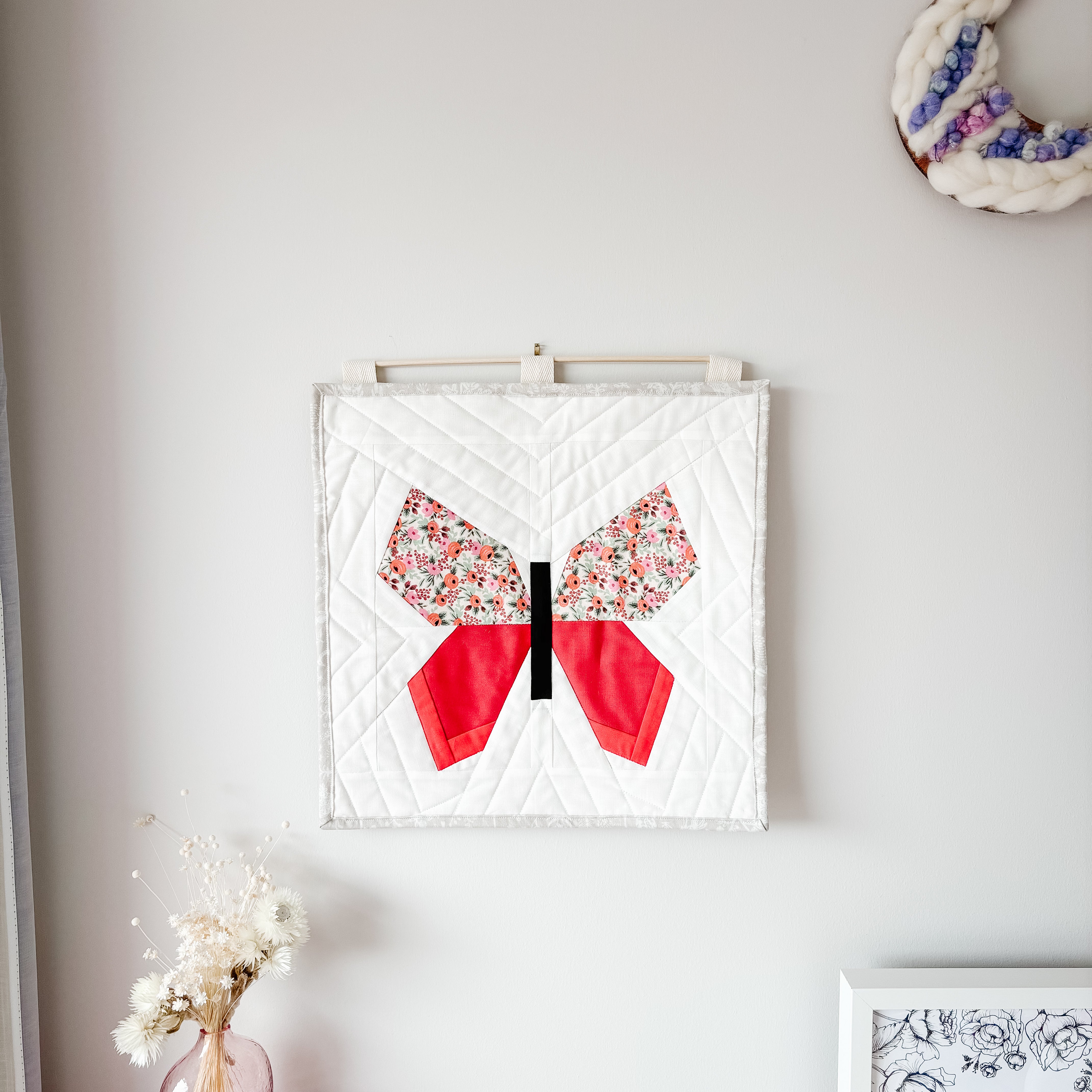 Quilted Butterfly Wall Hanging