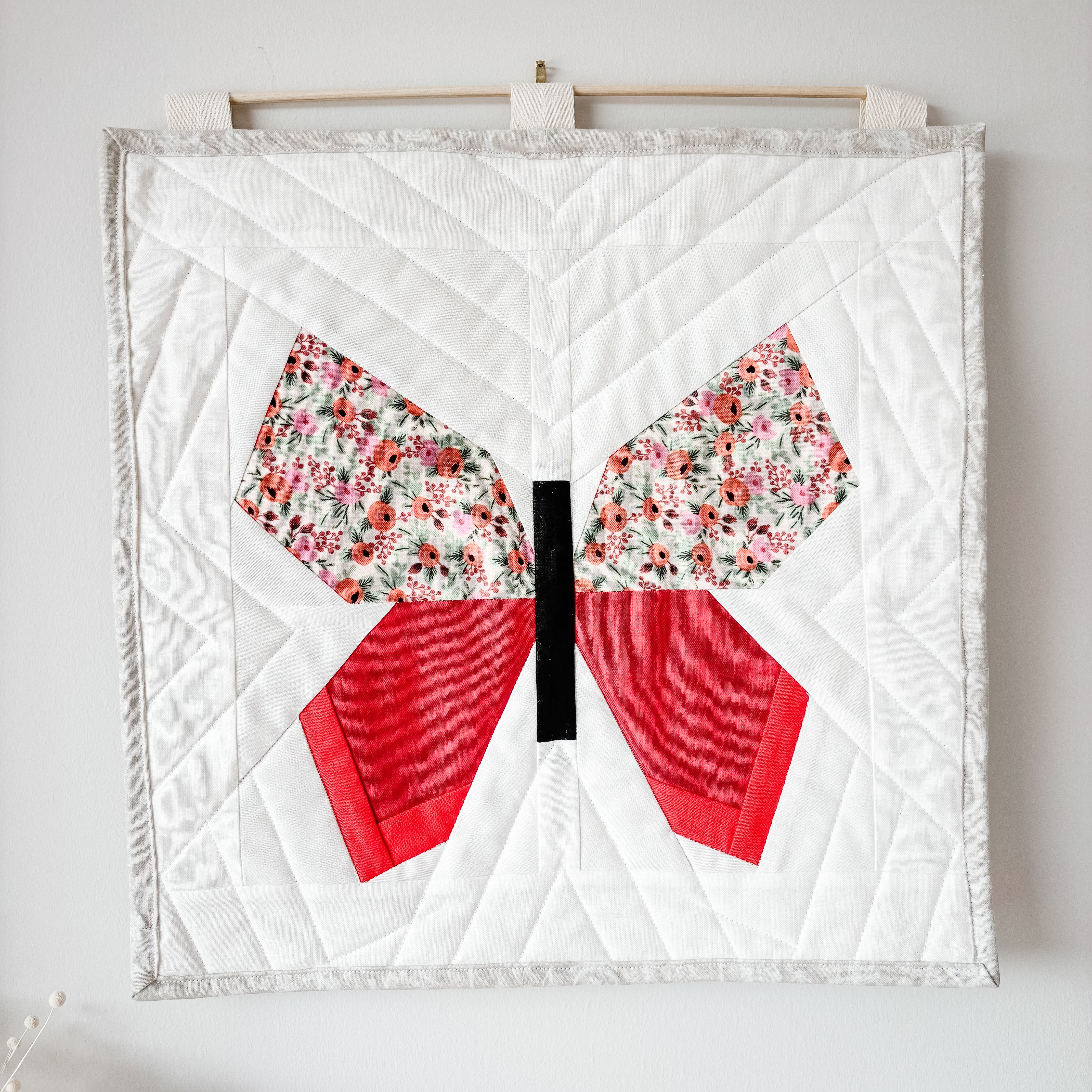Quilted Butterfly Wall Hanging
