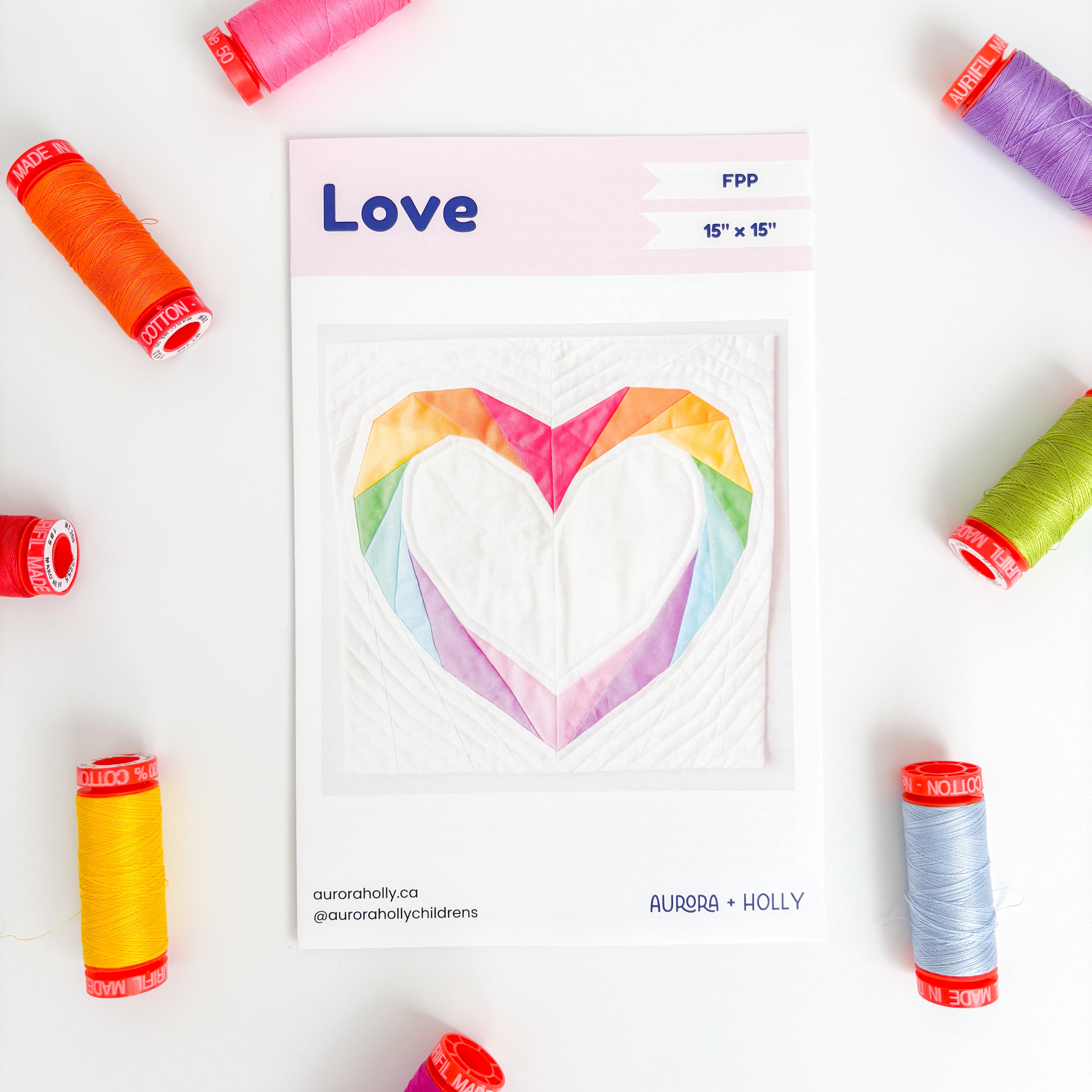 Love Wall Hanging Pattern - Paper