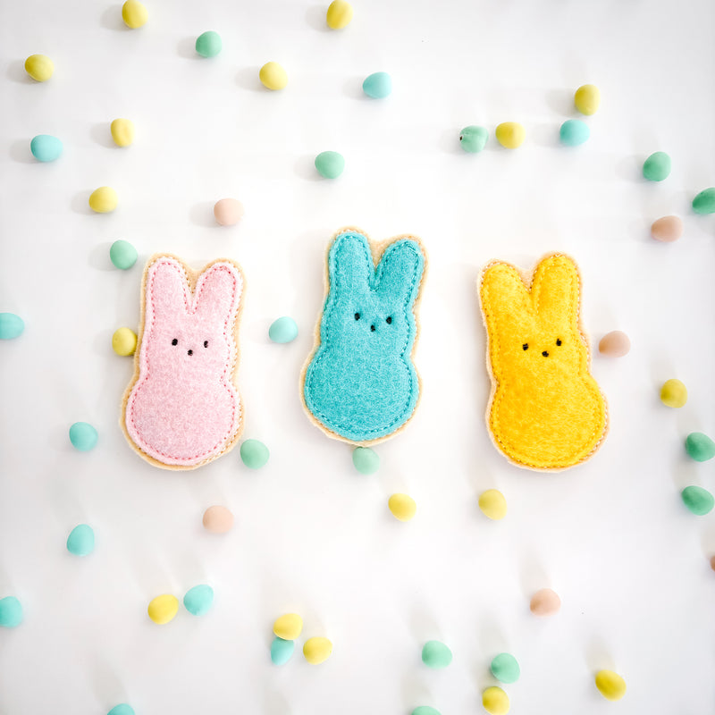 Bunny Peep Felt Cookie
