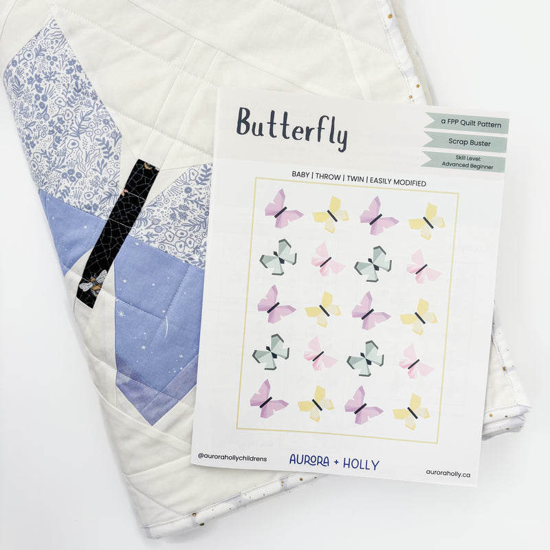 Butterfly Quilt Printed Pattern