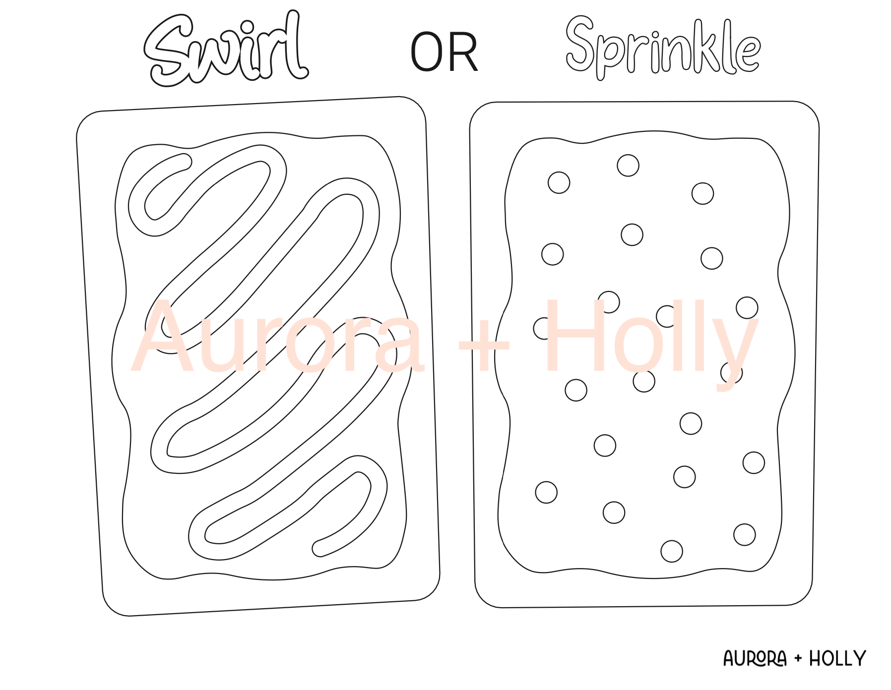 Pop Tart Colouring
