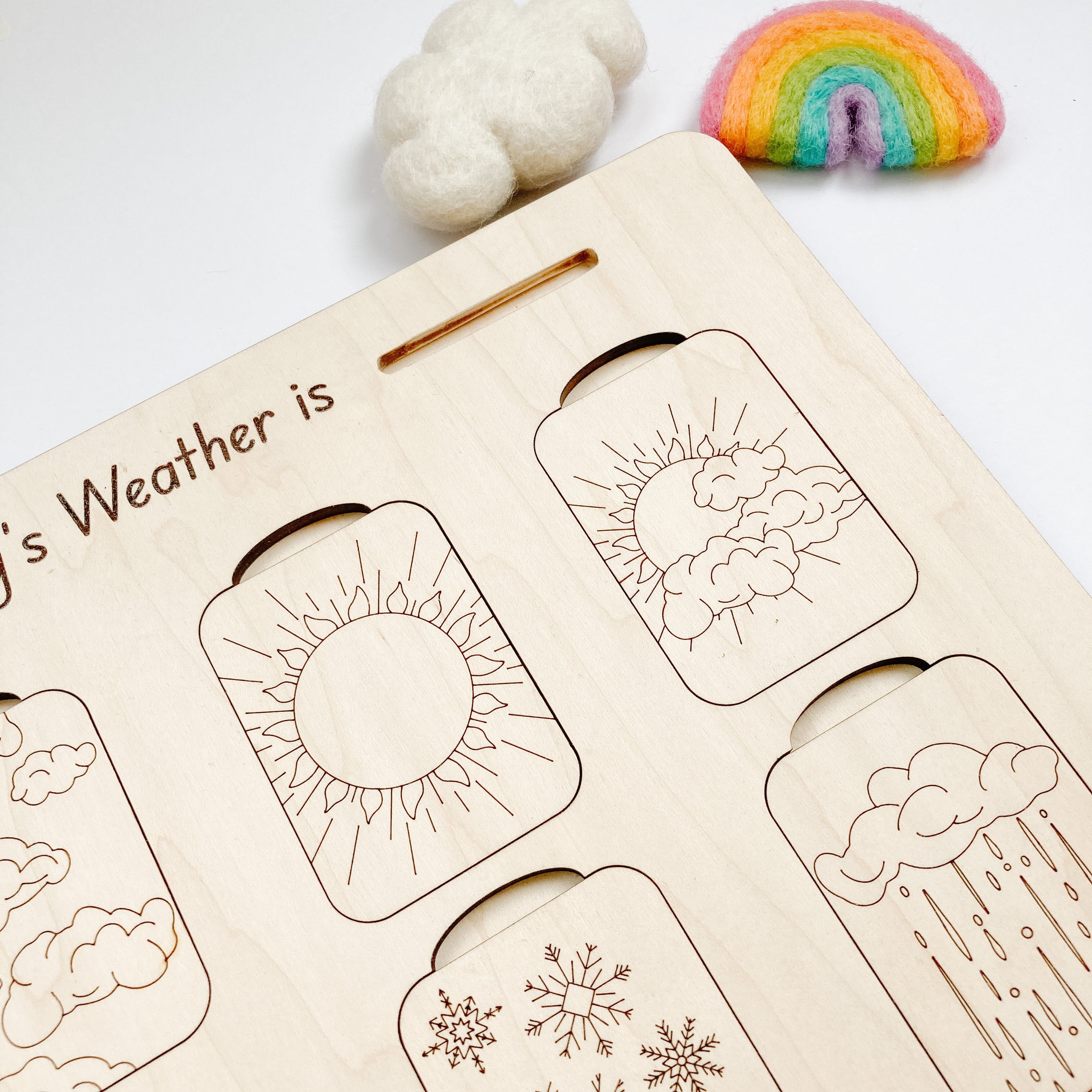 Weatherboard Printable Daily Weather Board – Aurora + Holly