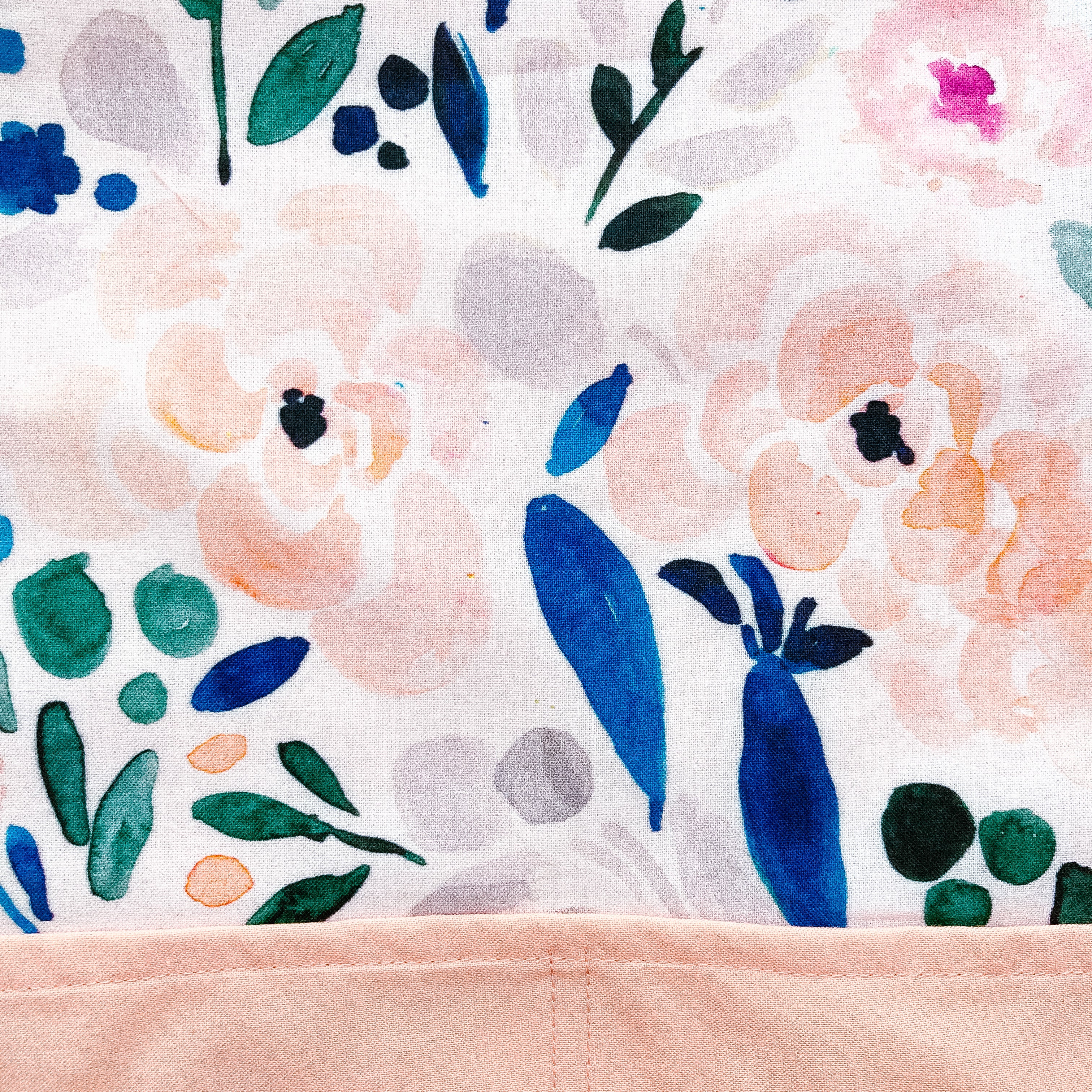 Pink and Blue Floral